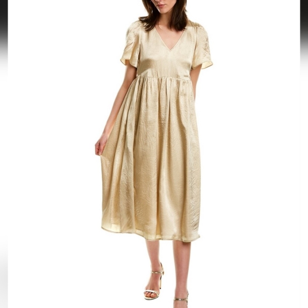 Madewell Flutter Sleeve Midi Dress